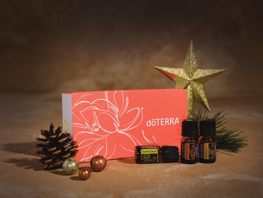 Brighten your Christmas season with the scents of Red Mandarin, Kumquat, and Sunny Citrus essential oils. These crisp, energizing aromas will evoke a sense of energy and renewal.