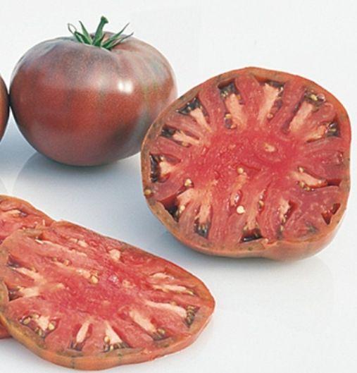 78 days to mature. Cherokee Purple Medium large, flattened globe fruits. Color is dusky pink with dark shoulders.