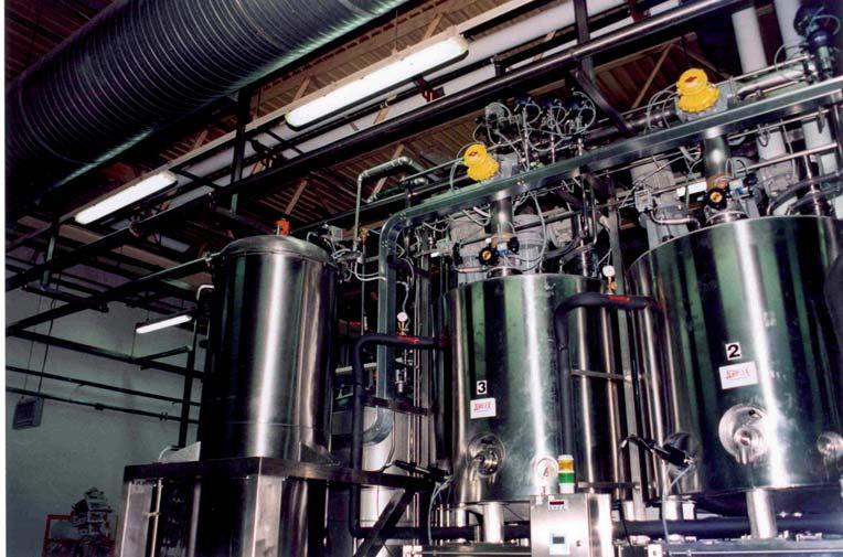 The basic production unit consists of an insulated cylindrical