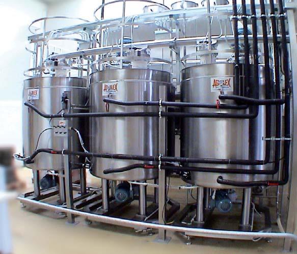 Industrial Installations for the production of natural liquid yeast AGRIFLEX S.r.l. has been designing, building and installing industrial plants for the production of natural liquid yeast for years.