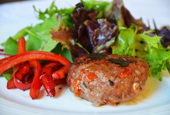 Kick Start Phase Recipes Pork & Tomato Burgers 350g (12oz) lean minced pork and veal 100g (3.5oz) sundried tomatoes, chopped 3 spring onions, finely chopped 2 tbsp.