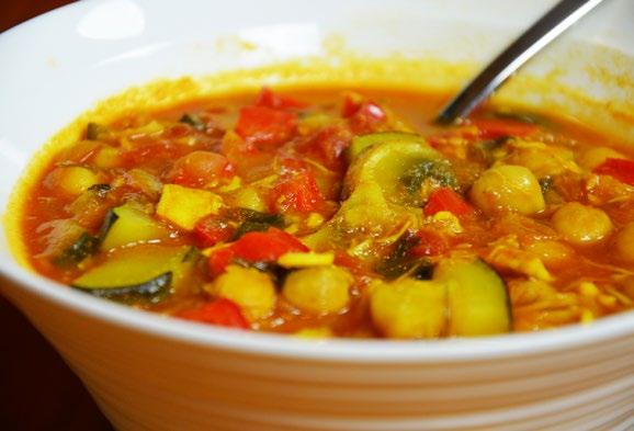 Momentum Phase Recipes Moroccan Soup Serves 6 1 onion, diced 2 cloves garlic, crushed 1 red capsicum, chopped 1 zucchini, chopped 4 button mushrooms, chopped 2 tsp. ground cumin 500g (1.