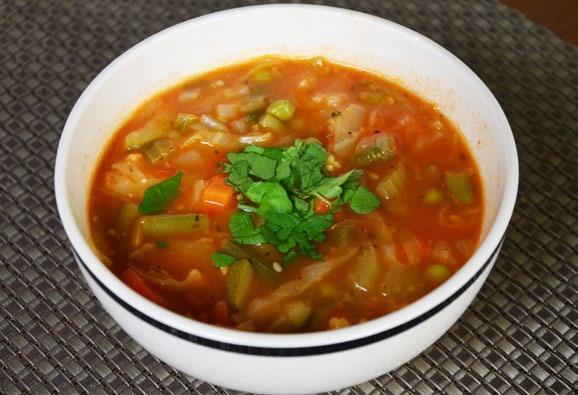 Vegetarian Recipes - All Phases Classic Minestrone Soup Serves 6 2 large onions, finely chopped 2 cloves garlic, finely chopped 4 carrots, roughly chopped 2 stalks celery, sliced ½ cauliflower, cut