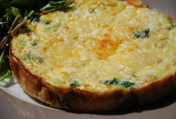 Vegetarian Recipes - All Phases Broccoli Quinoa Frittata Serves 1 ¼ cup quinoa 1/2 cup cold water 1 cup broccoli florets, lightly steamed or microwaved 2 free range egg whites 1 whole free range egg