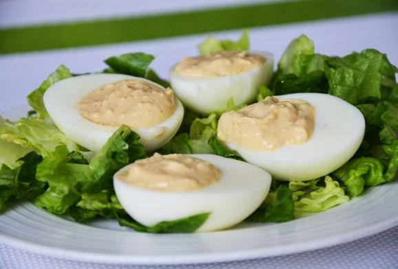 Vegetarian Recipes - All Phases Deviled Egg Salad 8 boiled free range eggs ½ cup low fat natural yoghurt 2 tbsp. Dijon mustard ½ tbsp. white wine vinegar 2 tsp.