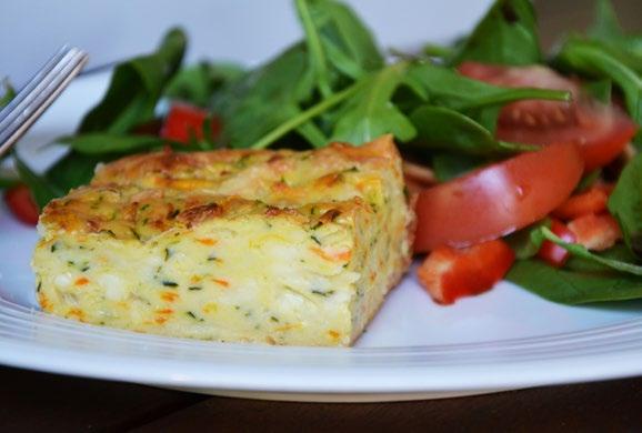Vegetarian Recipes - All Phases Zucchini Slice 2 tsp. olive oil 1 large brown onion, finely chopped 300g (10.