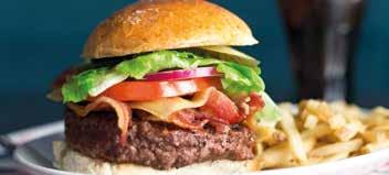 EXCALIBUR Classic PH Burger Farm assured beef patty served with lettuce, tomato, onion & pickle garnish on our fresh baked bun with a side of regular fries or a house salad.