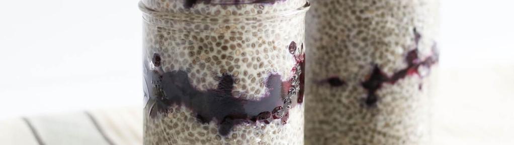 Blueberry Chia Parfait #breakfast #eggfree #snack #vegetarian #vegan #glutenfree #dairyfree 5 ingredients 30 minutes 2 servings 1. In a bowl, mix together the almond milk, chia seeds and maple syrup.