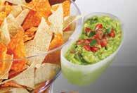 that securely clip onto the bowl rim. Perfect for bringing together salads and fixings; chips and choice of dips and more.