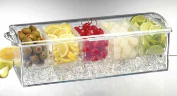PRODYNE On Ice FOOD DELIGHTS STAY CHILLED AND FRESH ON A BED OF ICE This attractive 3 piece set features a vented upper food platter, a
