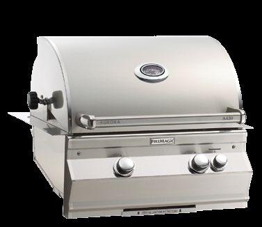 (Not available on A830 models) Aurora Built-In Grills Aurora A830i Gas/Charcoal Combo Built-In