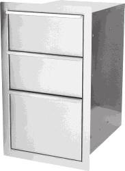25-1/2 H Triple Drawer (Overall Dimension 17 W x28 H) Doors NMSDS 27-1/4 W x 16-1/4