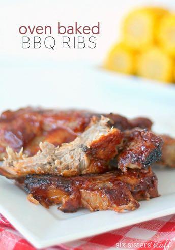 DAY 5 EASY OVEN BAKED BBQ RIBS M A I N D I S H Serves: 8 Prep Time: 40 Minutes Cook Time: 1 Hour 2 1/2 pounds baby back pork ribs 1 Tablespoon garlic powder 1 teaspoon pepper 2 Tablespoons salt 1 cup