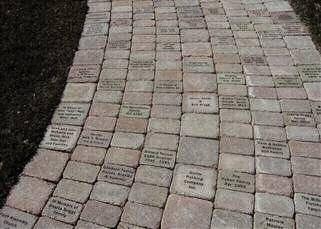 paver stones to honor loved ones living or deceased.