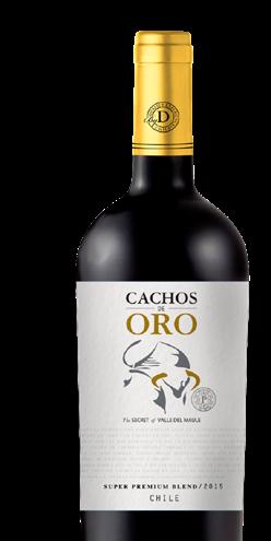 CACHOS DE ORO SUPER PREMIUM BLEND 50% Cabernet Sauvignon / 50% Carmenere Tasting Notes Color: Intense and brilliant red color, with delicate purple edges.