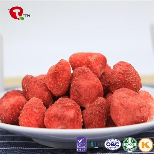 strawberry turned into natural delicious fruit chips by sublimation.