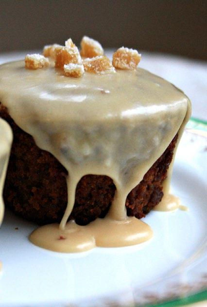 Guinness Gingerbread Cupcakes with Baily s Irish Cream Glaze From Fine Cooking.