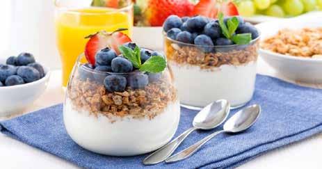 You can always use milk of course, but (Greek) yogurt and cottage cheese are also very popular to mix with. To complete the festivities, you can also add your own number one in nuts and fruits.