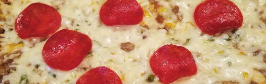 T-N-T S PRO BOWL PIZZA Supreme Pizza Available toppings include: cheese, sausage, pepperoni, ham, grilled chicken, mushroom, onion, red onion, green pepper, jalapeno pepper, pepperoncini, tomato,