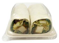 PAGE 13 WRAPS CHICKPEA & COUSCOUS WHOLE WHEAT WRAP Item #: 5316 Pack Size: 3 x 219g our chickpea and couscous salad with hummus and tender baby spinach wrapped in a whole wheat tortilla