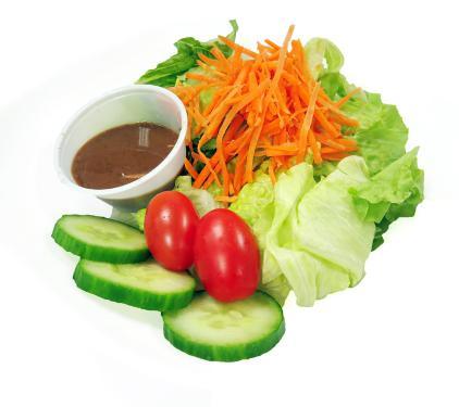 iceberg lettuces, crunchy carrots, cucumbers and cherry tomatoes