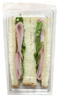 PAGE 4 TRADITIONAL SANDWICHES HAM & SWISS WHITE WEDGE SANDWICH Item #: 5303 Pack Size: