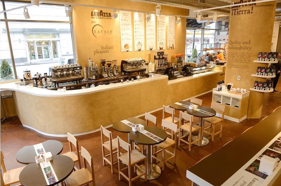 LAVAZZA AND EATALY Eataly is the largest Italian marketplace in the world, committed to promoting