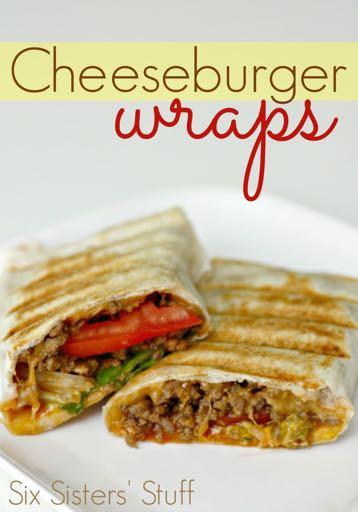DAY 2 GLUTEN FREE- CHEESEBURGER WRAPS M A I N D I S H Serves: 5 Prep Time: 5 Minutes Cook Time: 15 Minutes 1 pound ground beef 2 Tablespoons ketchup 1 Tablespoon mustard 1 teaspoon dried minced onion