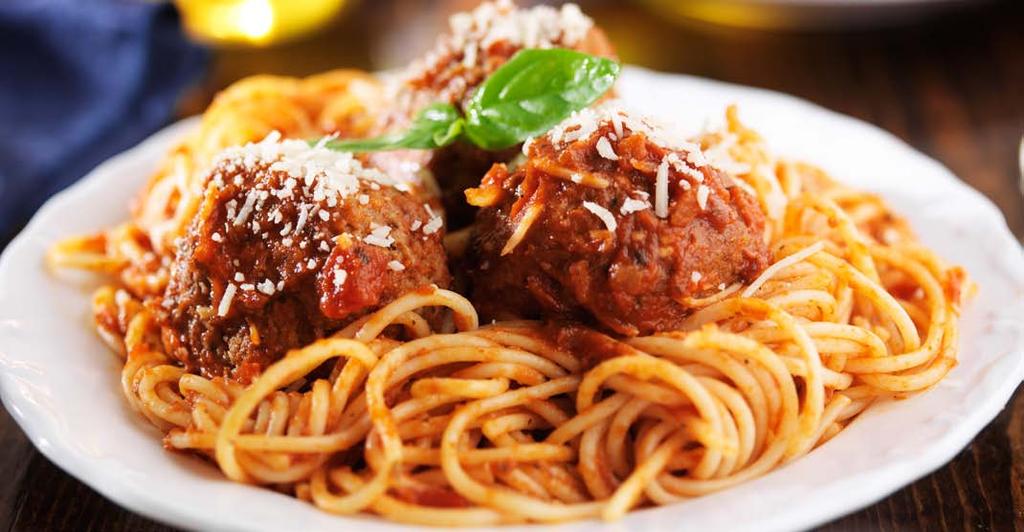 Italian Specialties Italian Specialties Served with tossed salad and garlic toast Spaghetti n Meatball* $9 Topped with our homemade marinara sauce and meatballs Fettucine Alfredo $11 Creamy