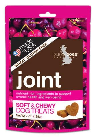 joint with glucosamine + chondroitin a soft and chewy treat containing cherries and glucosamine + chondroitin to help support healthy joints and reduce inflammation within joints antioxidant-rich