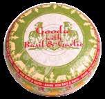 Gooda with Basil and Garlic This creamy smooth cheese has been delicately seasoned with basil and garlic. The slightly higher fat content gives the cheese a richer flavor and creamier texture.