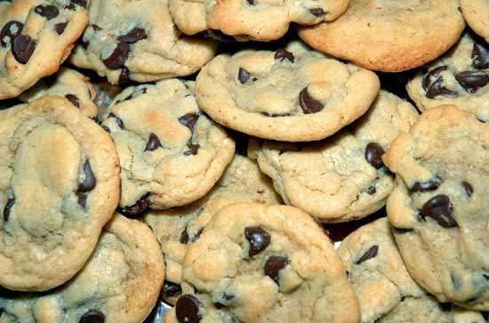 16 oz semi- sweet chocolate chips 12. Sea Salt 1. Preheat oven to 350 degrees Fahrenheit and grease cookie sheet. 2. Sift flours, baking soda, baking powder and salt into a bowl. Set aside. 3. Cream butter and sugars together with mixer until very light, about 5 minutes.