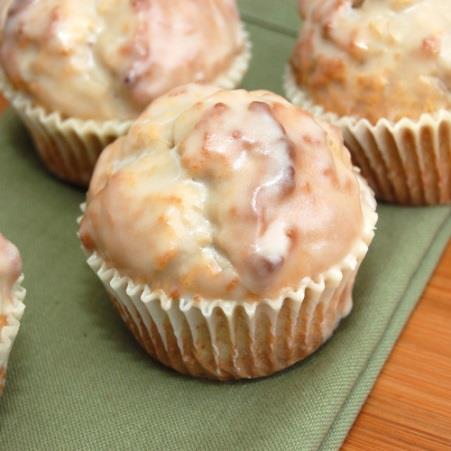 Glazed Donut Muffins Batter: Glaze: 1. 1/4 cup butter 2. 1/4 cup vegetable oil 3. 1/2 cup granulated sugar 4. 1/3 cup brown sugar 5. 2 large eggs 6. 1 1/2 tsp baking powder 7. 1/4 tsp baking soda 8.