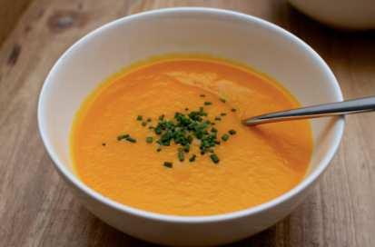 Carrot and Ginger Soup This soup is packed with antioxidants and superfood goodness that will nourish your body from the inside out.