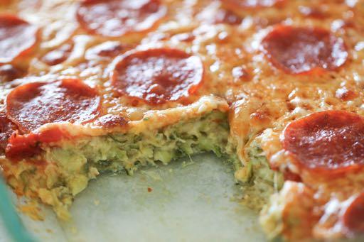 DAY 2 SMALLER FAMILY HEALTHY PLAN ZUCCHINI PIZZA CASSEROLE M A I N D I S H Serves: 4 Prep Time: 15 Minutes Cook Time: 40 Minutes Calories: 186 Fat: 11 Carbohydrates: 11 Protein: 11.7 Fiber: 1.