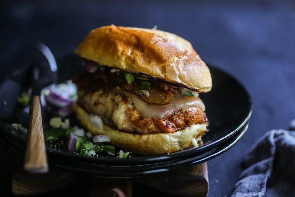 Spicy Bacon Chicken Sliders with Ginger Jalapeno Relish Prep Time: 15 minutes Cook Time: 20 minutes Ingredients: for the sliders: 8 small boneless chicken thighs 1 1/2 tablespoons paprika 1 1/2