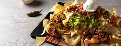 SR 29 Chili Cheese Nachos Our legendary corn tortilla chips, smothered with generous layers of spicy chili con carne, sour cream, lettuce, pico de gallo salsa, spicy cheese sauce and jalapeños Full