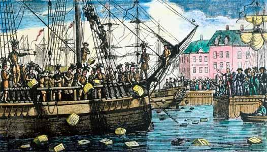 The Sons of Liberty basically destroyed over 92,000 pounds of British East India Company tea.