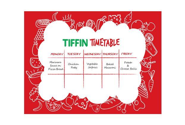 Tiffin Expert: Rashmi Naik Marinara sauce on pizza bread: Bread Cheese Pizza with a tangy topping of Marinara Sauce and veggies is sure to get your kids excited about their tiffin.