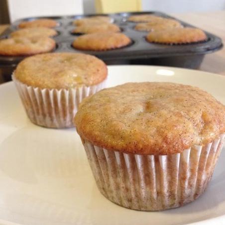 Two-ingredient Banana Muffins What do you think about muffins that are insanely easy to make and are actually pretty healthy?