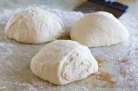 pocket pizza dough flour yeast salt warm water olive oil 3 cups 1 teaspoon 2 teaspoons 1-1/4 cups 2 tablespoons, plus extra to grease bowl 1.