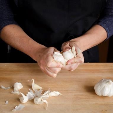 How to Chop Garlic Step One Separate Start by separating