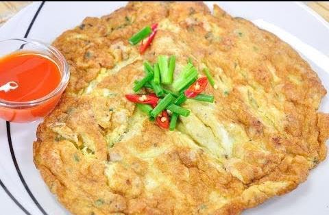 include omelets stuffed with minced pork, fried eggs sunny-side up served on