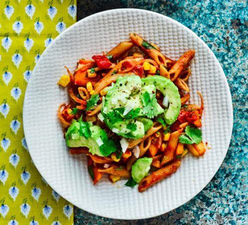 Healthy Twists Practical: Mexican Penne With Avocado Pasta is a favourite with most families but can be an unhealthy carbohydrate for us, especially if you eat a lot of white pasta and don't exercise