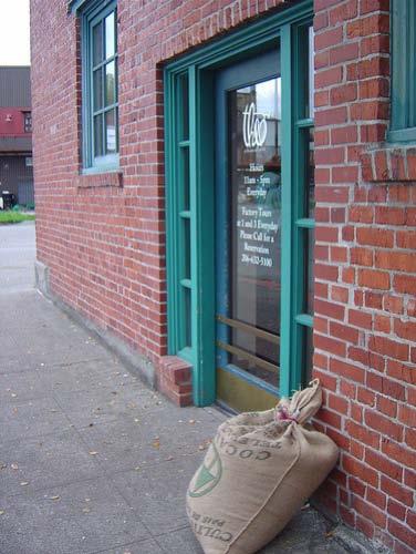 CHOCOLATE COMPANY Sacks of cocoa beans arrive at the Theo Chocolate factory in Seattle,