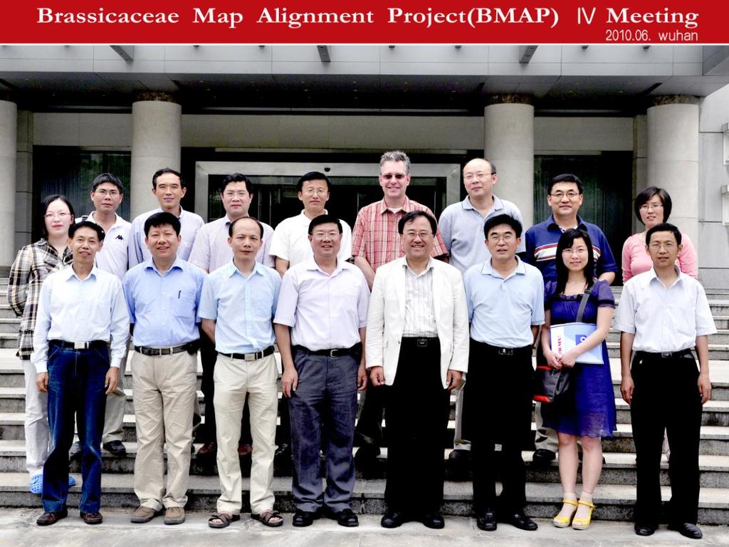 BMAP4 (Brassicaceae Map Alignment Project 4) Meeting Notes Huazhong Agricultural University, Wuhan, China, 12-06-June (Notes by Dr. Yan Long; Edited by R. Wing and D.