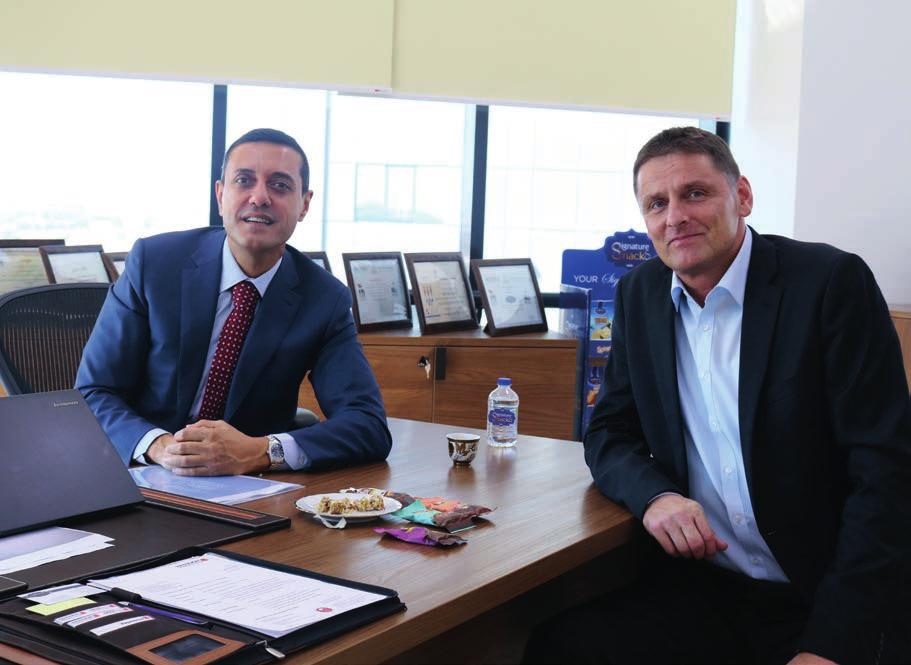 Working closely together: Nizar Rajoub, founder and CEO of Signature Snacks, and Marco Hinter, head of sales and marketing at Hastamat (from left).