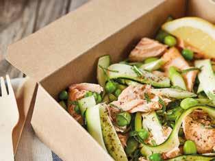 Our Salmon, Pea and Mint Courgette 'Tagliatelle' salad is packed with superfoods and nutrients, we've even replaced pasta with courgette - still providing great texture and flavour but as a much