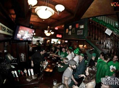 DOOLIN'S IRISH PUB 654 Nelson at Granville Avenue, Vancouver Bar, Restaurant, Irish Pub Located above The Cellar, Doolin s Irish Pub is packed for every Super Bowl Sunday in Vancouver with a good mix