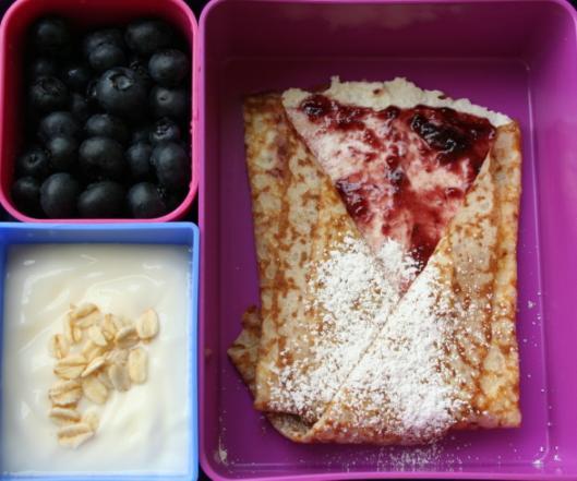 Berry Cheesecake Crêpes Crepe Ingredients: 2 Tablespoons of butter (plus more for pan) 2 cups milk 2 large eggs 1 ½ cups all-purpose flour 1 Tablespoon granulated sugar ½ teaspoon baking powder ½